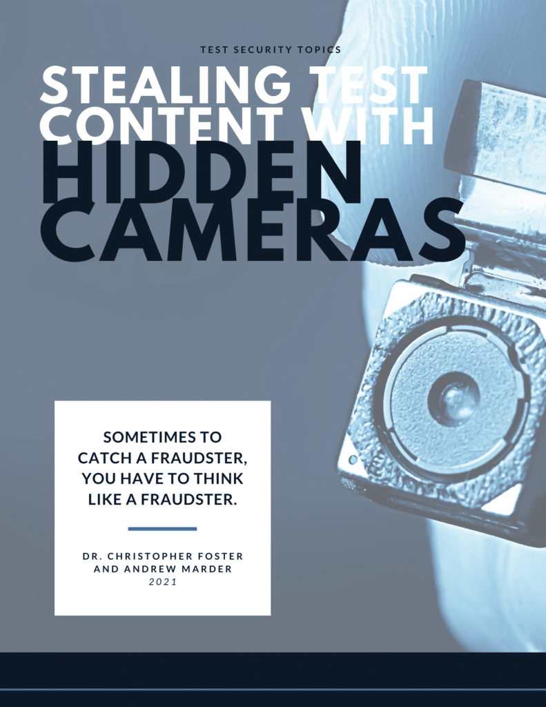 Stealing Test Content with Hidden Cameras White Paper Cover